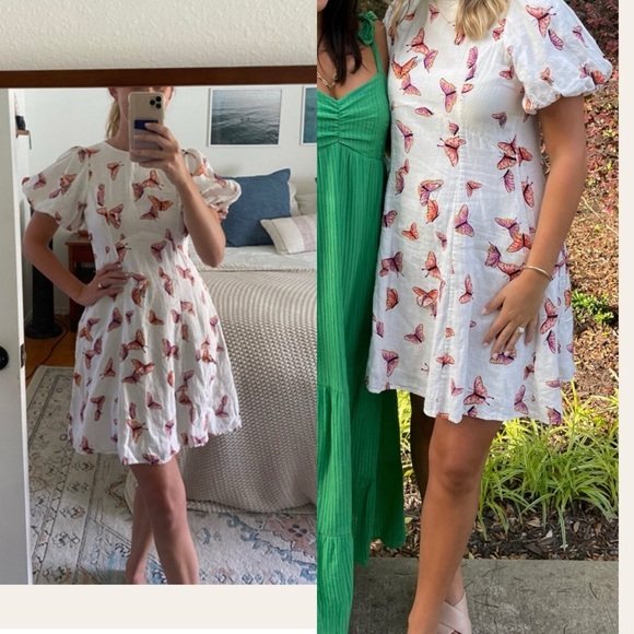 Banjanan Garcia butterfly linen dress M - Picture 2 of 12